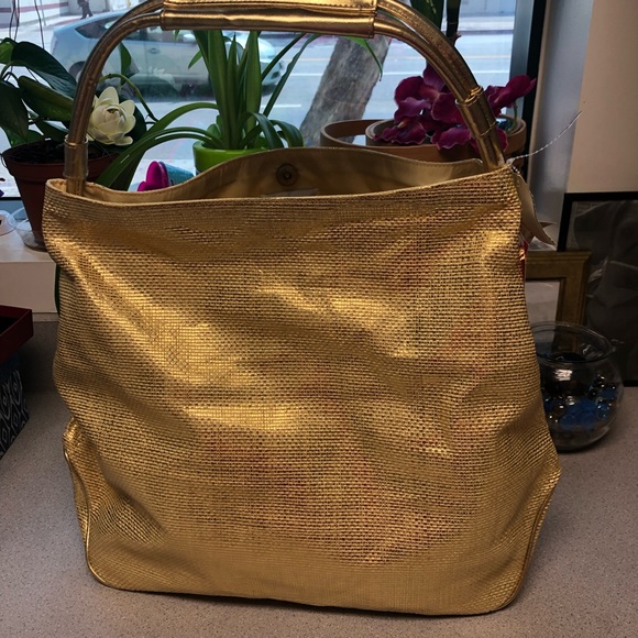 Queen Latifah Tote bag Gold - Picture 6 of 7